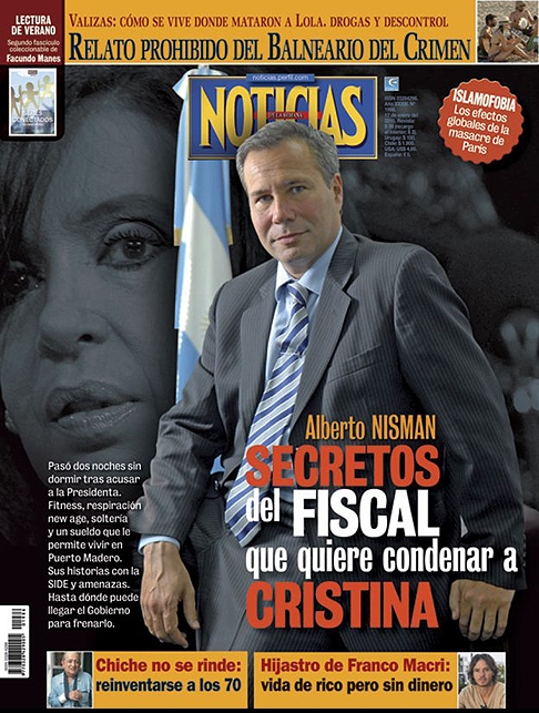[Foto] Misteriosa foto de Alberto Nisman con una marca en la cabeza