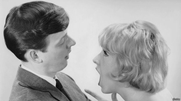 Una pareja que discute