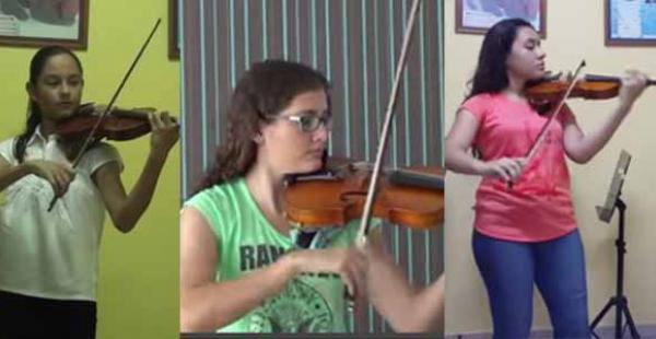 Tres jóvenes cruceños audicionan para participar en el Festival Iguazú-Argentina