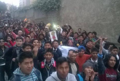 La movilización más numerosa se concentró en la ciudad de La Paz. Foto: La Pública