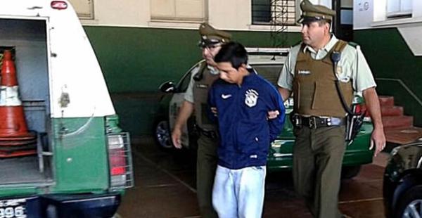 El joven salió detenido por Caravineros de Chile. No le pareció bien el cobro en una jugada y amenazó de muerte al referi