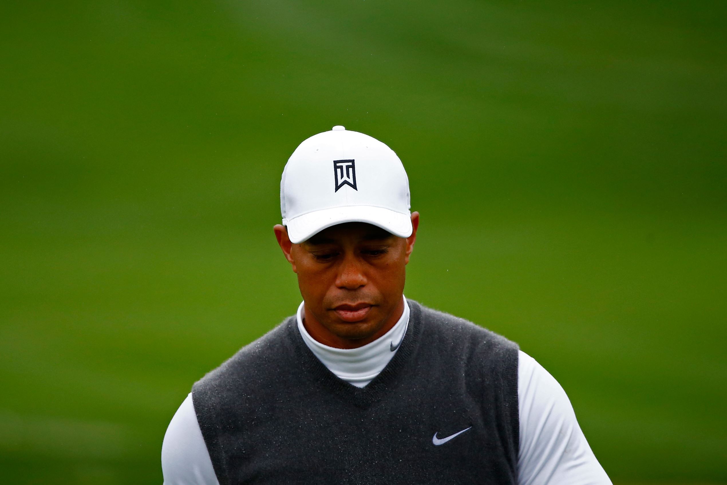 El golfista estadounidense Tiger Woods el 30 de enero de 2015 en el Scottsdale, EEUU, cuando jugó la peor ronda desde que empezó como profesional