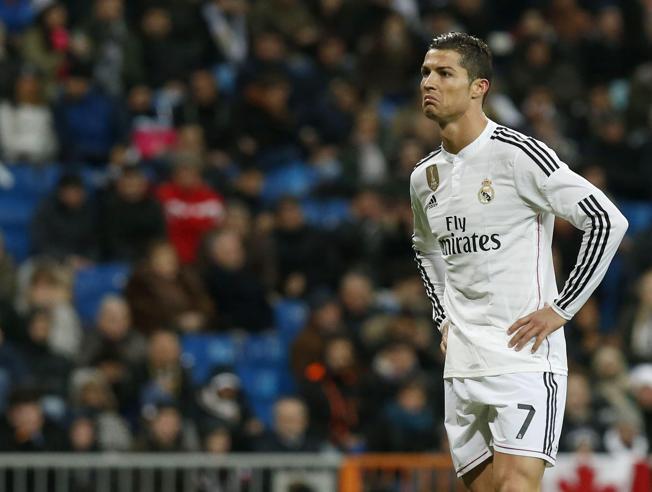 Cristiano Roaldo no pudo ocultar su frustración en el partido ante el Levante