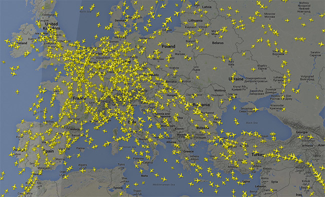 Flighradar Aviones