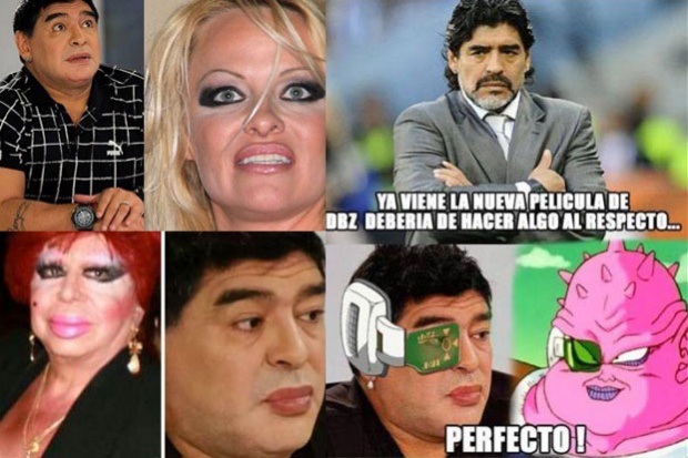 Pamela Anderson y hasta un personaje de Dragon Ball Z, ahora lucen idénticos a Maradona.