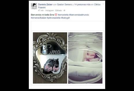 Ema, la primer hija de Ximena Zalzer