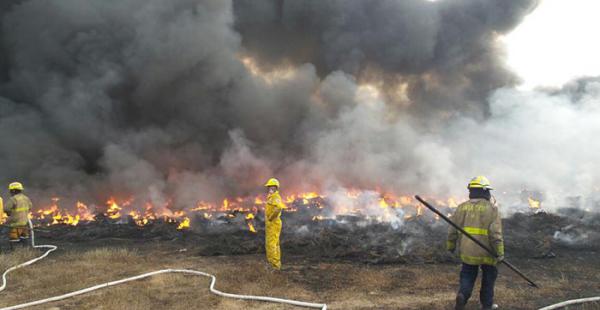 Incendio en la zona de Normandía