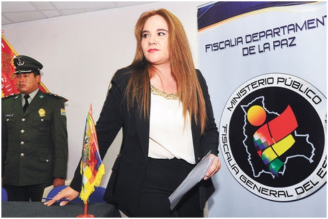 Destituyen a Patricia Santos del cargo de Fiscal de Distrito de La Paz