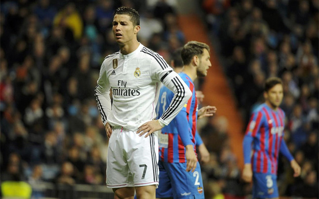 Así vivió Cristiano Ronaldo el partido contra el Levante