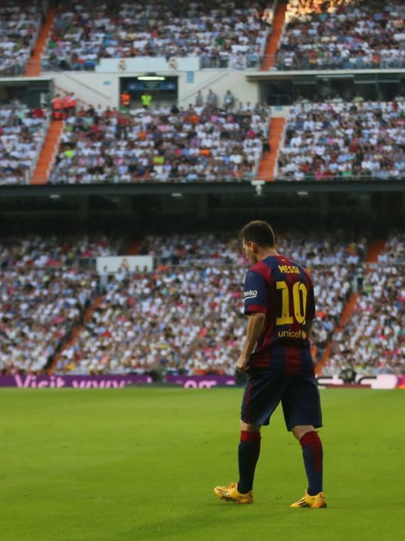 Messi, en el Santiago Bernabéu. La imagen que no quiere el Madrid el 30 de mayo
