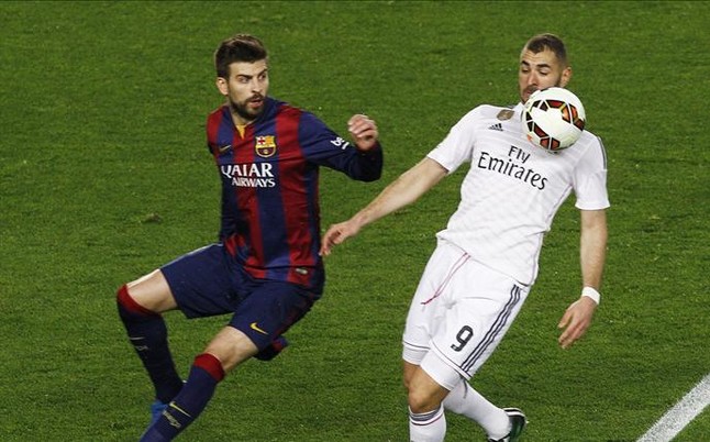 Gerard Piqué fue uno de los destacados en el clásico Barcelona-Real Madrid