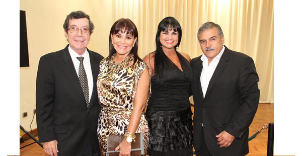 Rolando Zabala, Ingrid Nagel, María Santistevan y Carlos Rojas