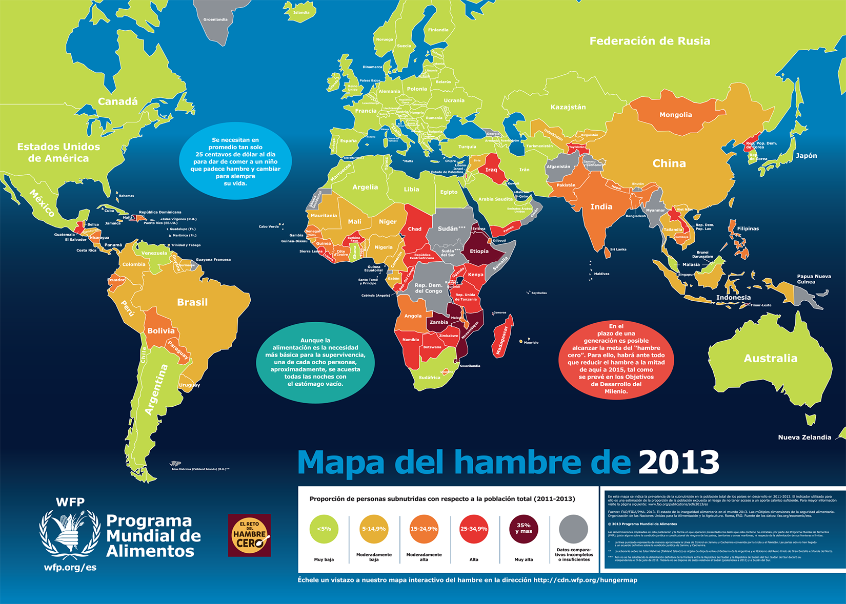 Mapa del hambre: ¿Qué país latinoamericano es al nivel de Etiopia?