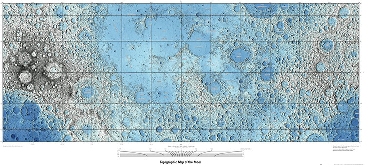  El mapa más impresionante de la Luna jamás publicado