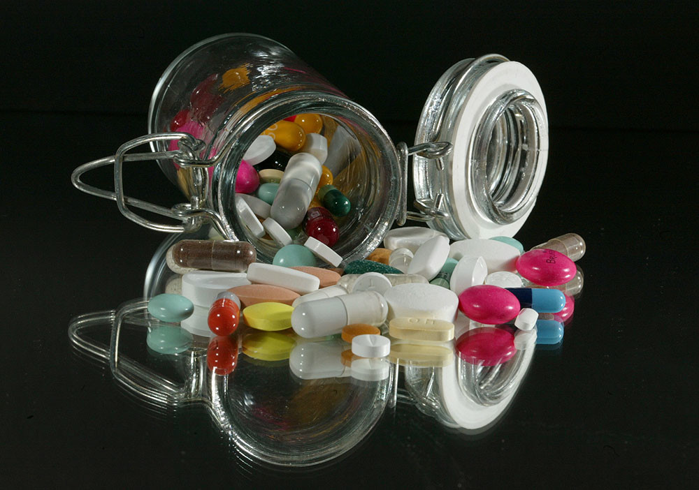 Las pastillas de antibióticos