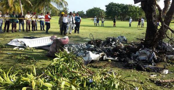 Así quedaron los restos de la avioneta siniestrada en Punta Cana este lunes
