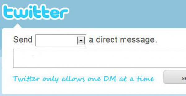 mensajes directos Twitter