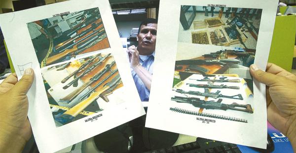 Para  Germán Cardona este armamento fue retirado de la Octava División para el caso terrorismo