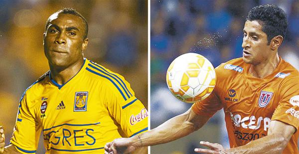 Guerrón y Castro, delanteros de Tigres y de la U de Sucre