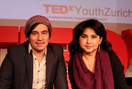 Héctor Alvarez y Patricia Lucero fundadores de la empresa 'beyondBeanie'.