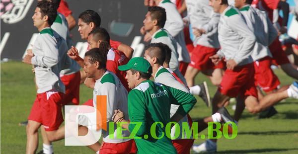 Primer día de práctica de la selección boliviana