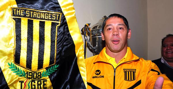 Pablo Caballero, minutos después de ser presentado como el técnico de The Strongest