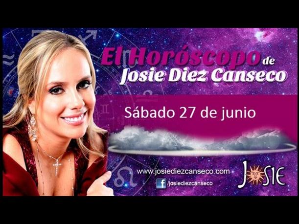 Josie Diez Canseco: Horóscopo del sábado 27 de junio (VIDEO) Josie Diez Canseco: Horóscopo del sábado 27 de junio (VIDEO)