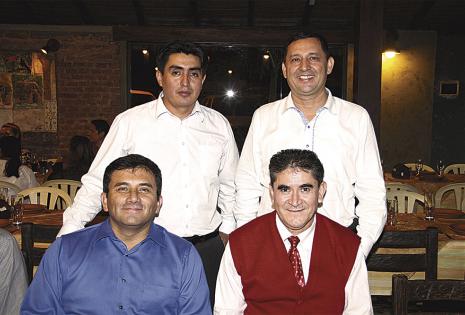 Carlos Tórrez, David Chilo, Marco Antonio Juárez y Ángel Arteaga