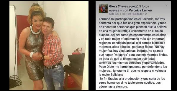 El polémico cruce de palabras entre Giovanna Chávez y José 'Pepe' Olate