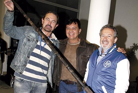 Sergio Viscarra, Yerko Prado y Enrique Uprimny