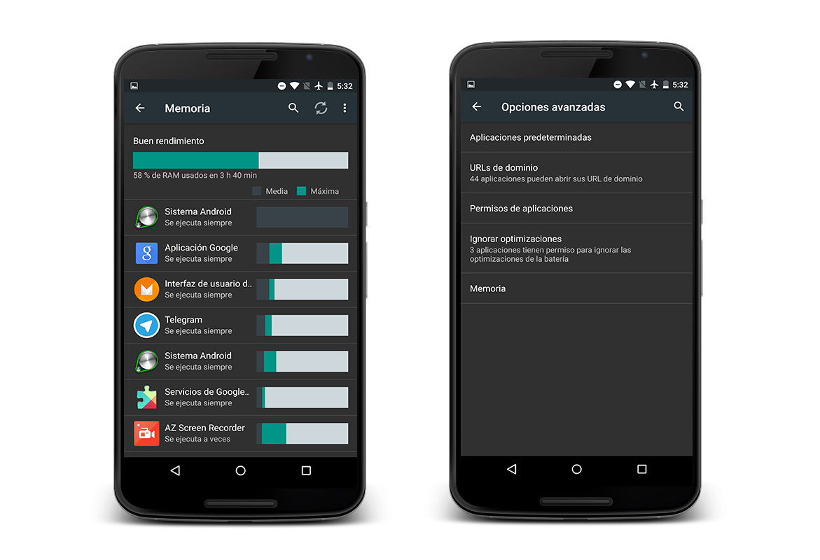 Android M control de apps