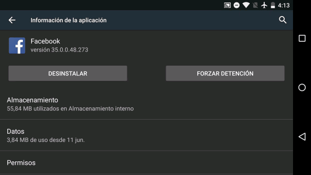 Android M control por app