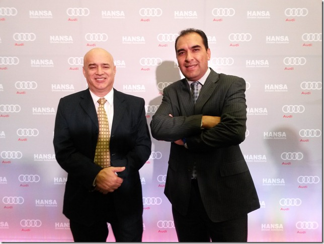 Joaquin Berton Gerente Nacional de Audi (izq.) y Ricardo Aguirre Gerente de marketing Hansa (Derecha) (1)