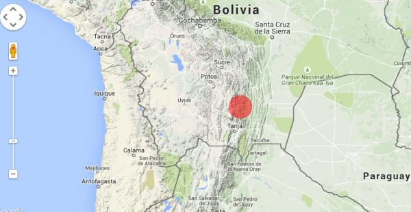 Un sismo de profundidad superficial fue sentido en Chuquisaca la madrugada de este miércoles