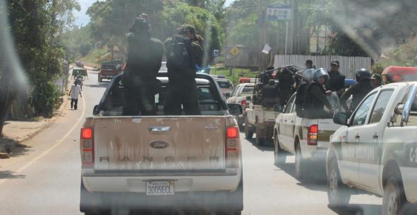 La seguridad estuvo más que garantizada durante la inspección que se realizó en Cobija