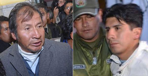 Juan Carlos Paco (der.) y Carlos Quisbert, periodistas que llegaron a dormir en una cárcel pública tras ser procesados por la justicia