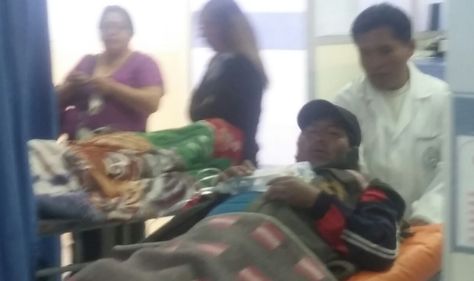 El minero Jorge Copaico, internado en el Hospital de Clínicas. Foto: Roberto Da Silva