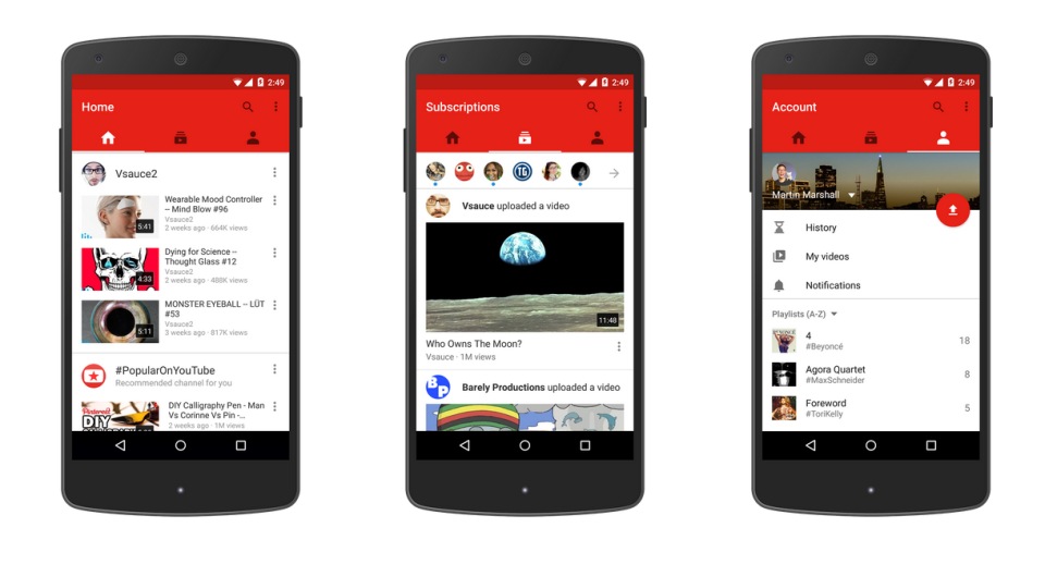 La app de YouTube se actualiza y ya reproduce vídeos verticales