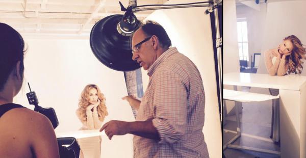 Romina Rocamonje, en sesión de fotos con Fadil Bericha