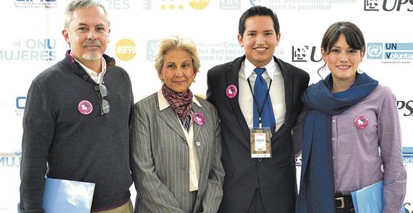 Robert Brockmann, Ana Angarita, Pablo Alpire y Daniela Navia son parte de la Organización de las Naciones Unidas