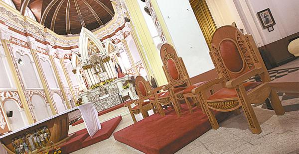El altar que usó el papa en julio está en la catedral