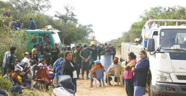coordinación nacional  las capitanías  de tarija y chuquisaca  apoyan a los de takovo mora