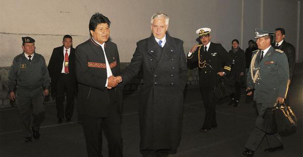 El presidente Evo Morales y el vicepresidente Álvaro García Linera tienen apoyo de las bases