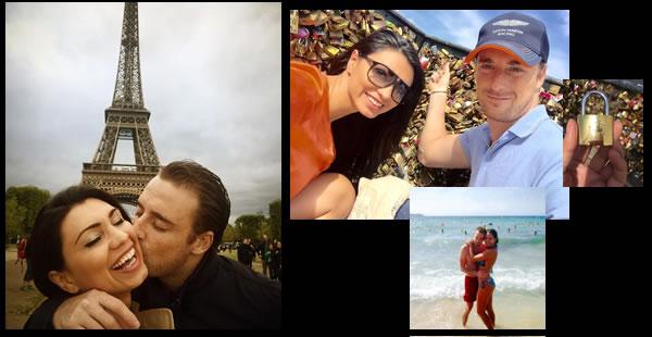 Pamela Justiniano y Mathieu Cardi han inmortalizado su amor en postales junto a la Torre Eiffel, el Puente de los enamorados en Paris y paradisíacas playas de Francia entre otros.