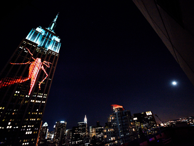 El Empire State fue iluminado con animales en peligro de extinción