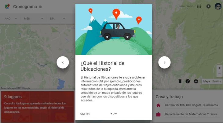 historial de ubicaciones