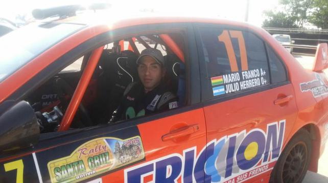 Mario Franco es uno de los pilotos bolivianos más prometedores del automovilismo nacional. Corre en la categoría RC2N. Foto. Cristian River