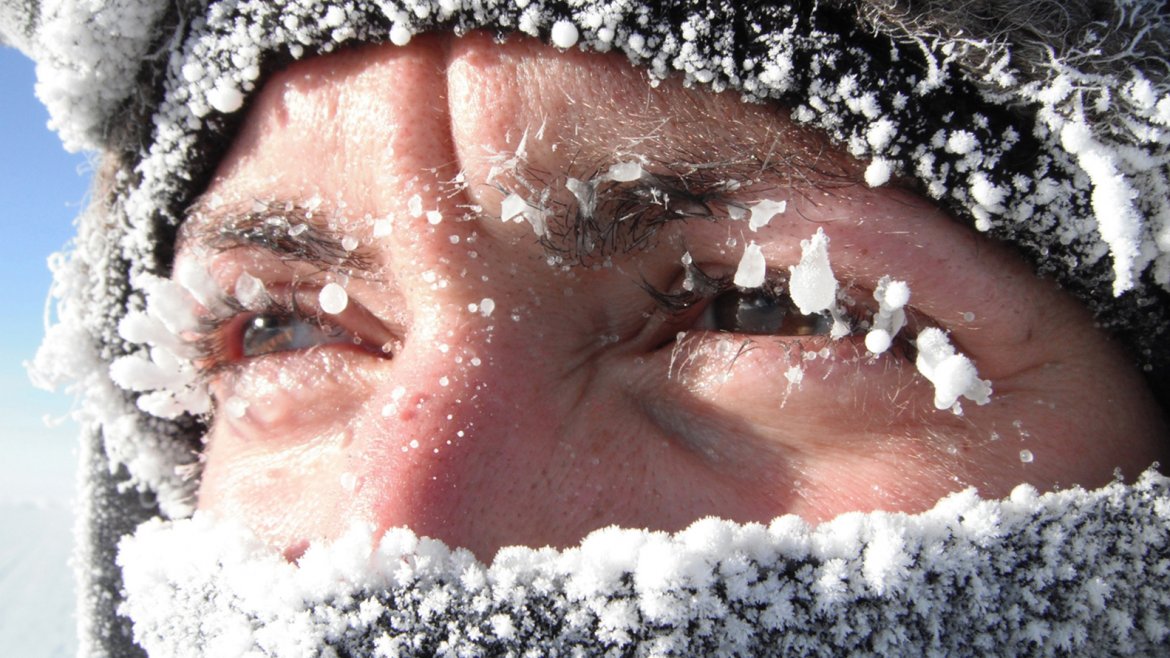 El frío se hace sentir en la base Amundsen-Scott en el Polo Sur