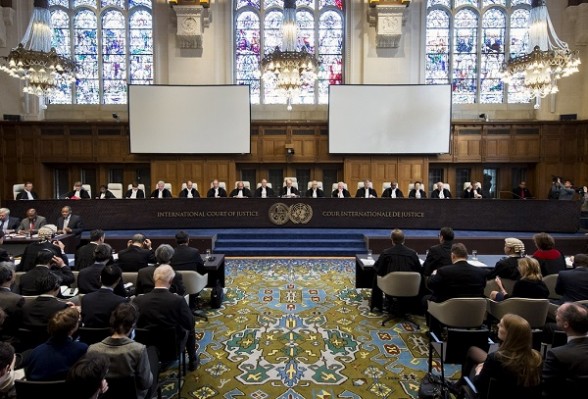 Los jueces de la CIJ en los alegatos del caso Bolivia y Chile, en mayo pasado. | Foto archivo -   Agencias Agencia