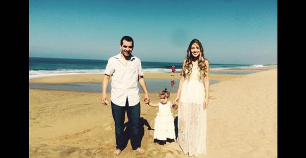 SU NUEVO AMOR. Diego Barto, su actual pareja, la apoya y asume el rol que le toca vivir en la vida de la pequeña hija de Adri
